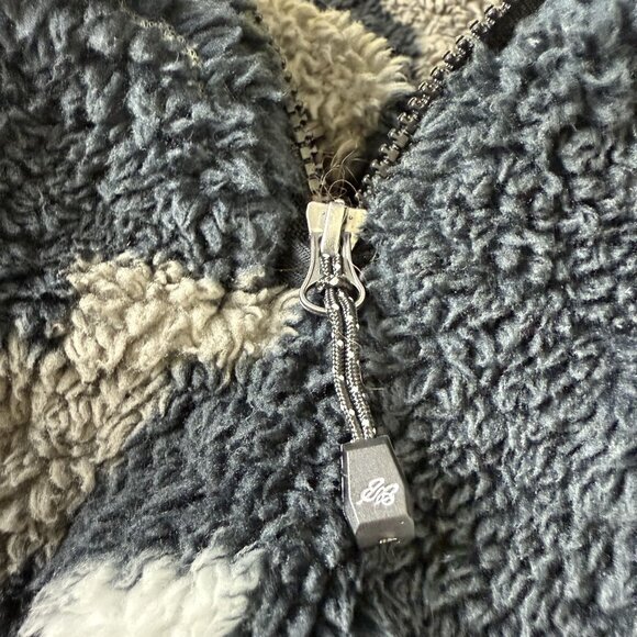 Eddie Bauer Sherpa Fleece Pullover Jacket Womens XXL Quarter-Zip Camouflage - Picture 7 of 9